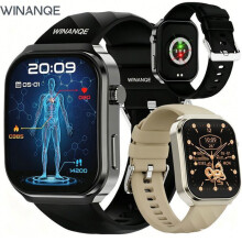 2.2-Inch Smartwatch for Men and Women, ECG Health Monitor, Emergency SOS Calling, Compatible with Android and