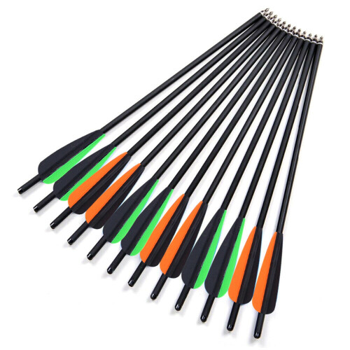 ALING Crossbow Arrows 20 Inch Carbon Mixed Set 12 Pcs