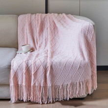 Knitted Throw Blanket Soft Flannel Fleece 180x130cm