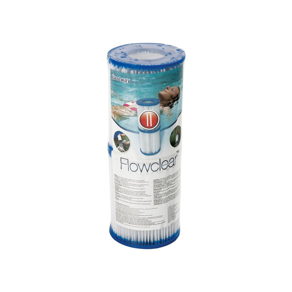 Type Ii Pool Pump Filter Cartridge For Above Ground Pools, Durable Pleated Paper Replacement Filter 9310219037607
