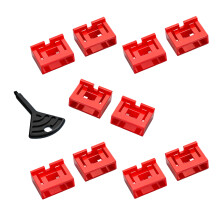 Couvercle de fente USB en plastique, 10 pièces, empêche le-Rouge