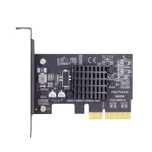 USB 3.2 Gen2 Type-E Front Panel Socket to PCIe 4x Adapter