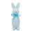 Standing Flocked Easter Bunny Figurine Light Blue 8.7 inch 1