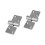 Split Metal Hinge Pair, 90 x 38 mm-right side without screws 1
