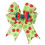 Christmas Tree Bows Red Green Polka Dot Fabric 12-Pack 1