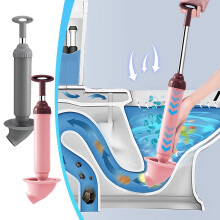Toilet Plunger High-Pressure Drain Blaster Kit 1 Piece
