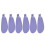 Ensemble de 6 pales de ventilateur ABS durables 22,5x2,8-Violets 1