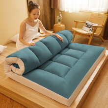 Fiber Mattress Queen Size Thickened Soft Padded Washable