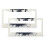 Vintage Compass Aluminum License Plate Frame 2 pcs 1