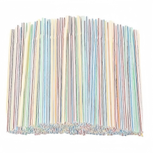200er-Packung umweltfreundliche Trinkhalme aus Kunststoff, langlebige und flexible Strohhalme für Zuhause, Bar und den täglichen Gebrau