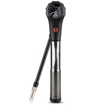 Portable 300PSI Bike Air Pump with Gauge High-Pressure Bicycle Tire Air Pump for Fork Rear Suspension for