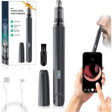 USB oplaadbare neushaartrimmer voor mannen, waterdichte neus- en oorhaartrimmer, Type-C opladen, afwasbaar