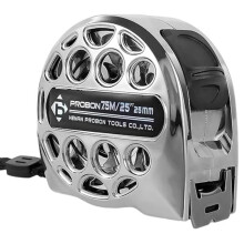 7,6 meter (25 ft) roestvrijstalen meetlint, dubbelzijdige schaalverdeling, draagbaar oprolbaar meetlint voor thuis, op de boerderij en