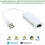 Προσαρμογέας δικτύου USB 2.0 σε Fast Ethernet 10/100 RJ45 Dongle για σταθερή ενσύρματη σύν 2