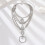 Crystal Layered Anklet with Toe Ring for Women 4