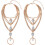 Crystal Layered Anklet with Toe Ring for Women 6