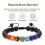 7-Chakra Healing Bracelets Lava Stone 2 Pcs 3