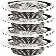 Abflusssiebstöpsel für Abfluss, 4er-Pack - Außendurchmesser 11,2 cm