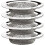 Abflusssiebstöpsel für Abfluss, 4er-Pack - Außendurchmesser 11,2 cm 1