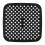 Silikoninnsats til Airfryer square 19x19 cm Sort 1