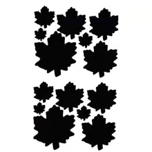 Selbstklebende wasserfeste Reparaturflicken für Bekleidung 10 Blatt Leaf-shape
