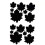 Self-Adhesive Down Jacket Repair Patches 10-Sheet Leaf-shape 1