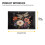 Floral Butterfly Black Placemats 4PCS Absorbent Washable 5