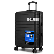 Medium 24Inch Lightweight Luggage Hard Shell ABS Suitcase With 4 Wheels And 3-digit Combination Lock