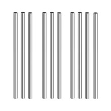 304 Stainless Steel Round Rod 2mm x 200mm 10 Pcs