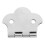 Cigar Box Guitar Accessories Metal Tailpiece 3-String Silver 1