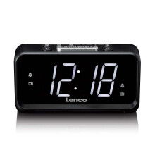 Radio-réveil FM avec affichage LED, veilleuse et port USB