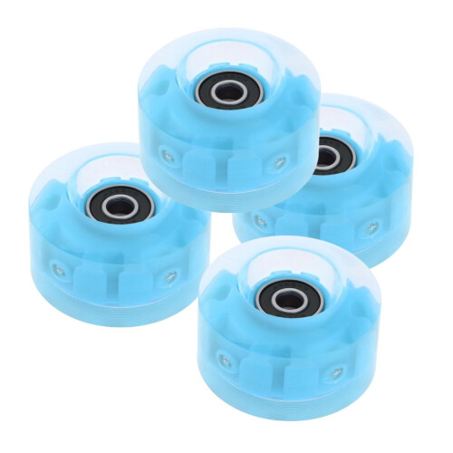 Roller Skate Wheels Luminous 32x58mm 4 Pack Blue 82A