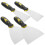 Metal Scraper Plastic 4 Pieces 6.3 x 2.5 Inches 3