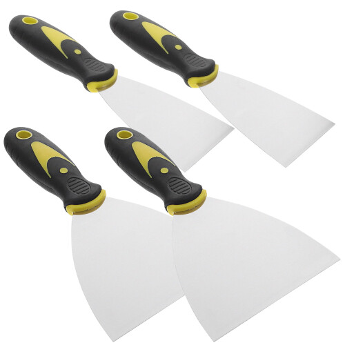 Metal Scraper Plastic 4 Pieces 6.3 x 2.5 Inches 2