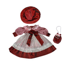Ceramic Doll Dress for 60-65cm Doll Red