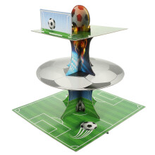 Football Cake Stand Multi-Tier Sturdy Paper Holder