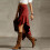 Comfortable Polyester Women Skirt Elegant Western-Black M 8