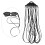 Eyeglass Strap Black Comfortable Lightweight 12 Pieces 7