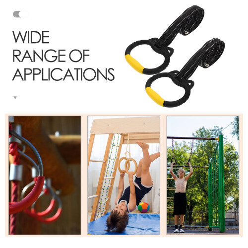 Gymnastics Rings with Straps for Pull-Up and Strength 1