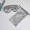 Gestickte Augenmaske aus seidenartigem Stoff Grey 4