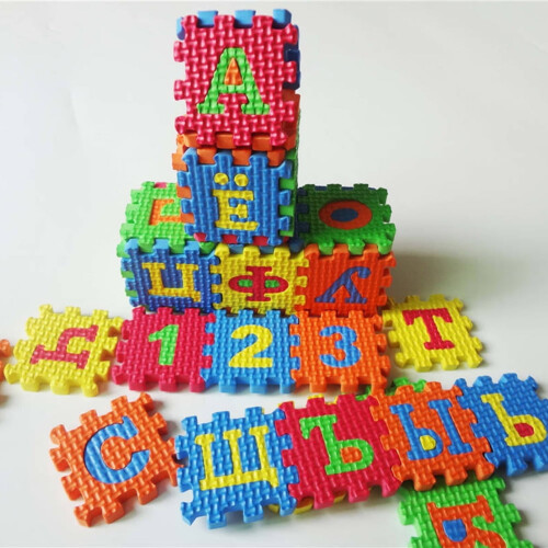 Russian Alphabet Jigsaw Puzzle Mat EVA 36 pcs 1