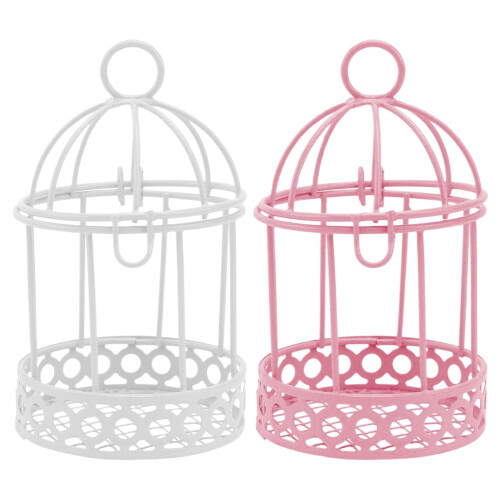 Iron Wall Hanging Bird Cage 2 Pieces