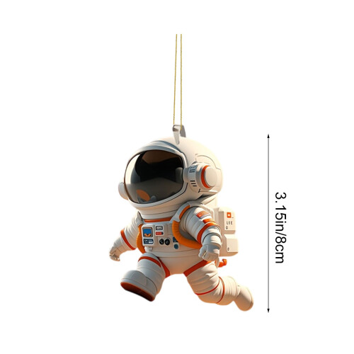 Astronaut Acrylic Christmas Ornament Beige 2