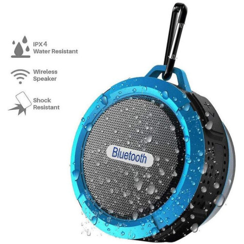 Ασύρματο ηχείο Bluetooth ντους με βεντούζα και γάντζο, 6 ώρες παιχνιδιού, ήχος 1
