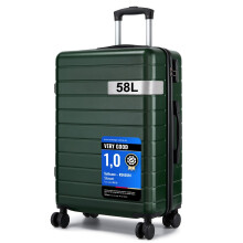 (Green/Black, 24Inch) Medium 24Inch Lightweight Luggage Hard Shell ABS Suitcase With 4 Wheels And 3-digit Combination Lock