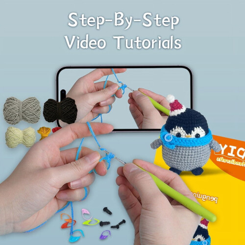 Beginner Crochet Kit for Animals with Guide and Video 2