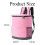 Insulated Waterproof Cooler Backpack Pink 2