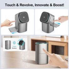 Stazione di ricarica wireless 3 in 1, caricabatterie rapido Qi2 da 15 W, compatibile con iPhone 17, 16, 15, 13, 12, AirPods e Apple.