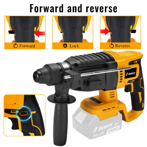 Cordless Brushless Electric Hammer Drill Rotary SDS 2