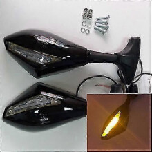 Rétroviseur avec clignotant pour moto Honda CBR 1100XX (1997-2003)